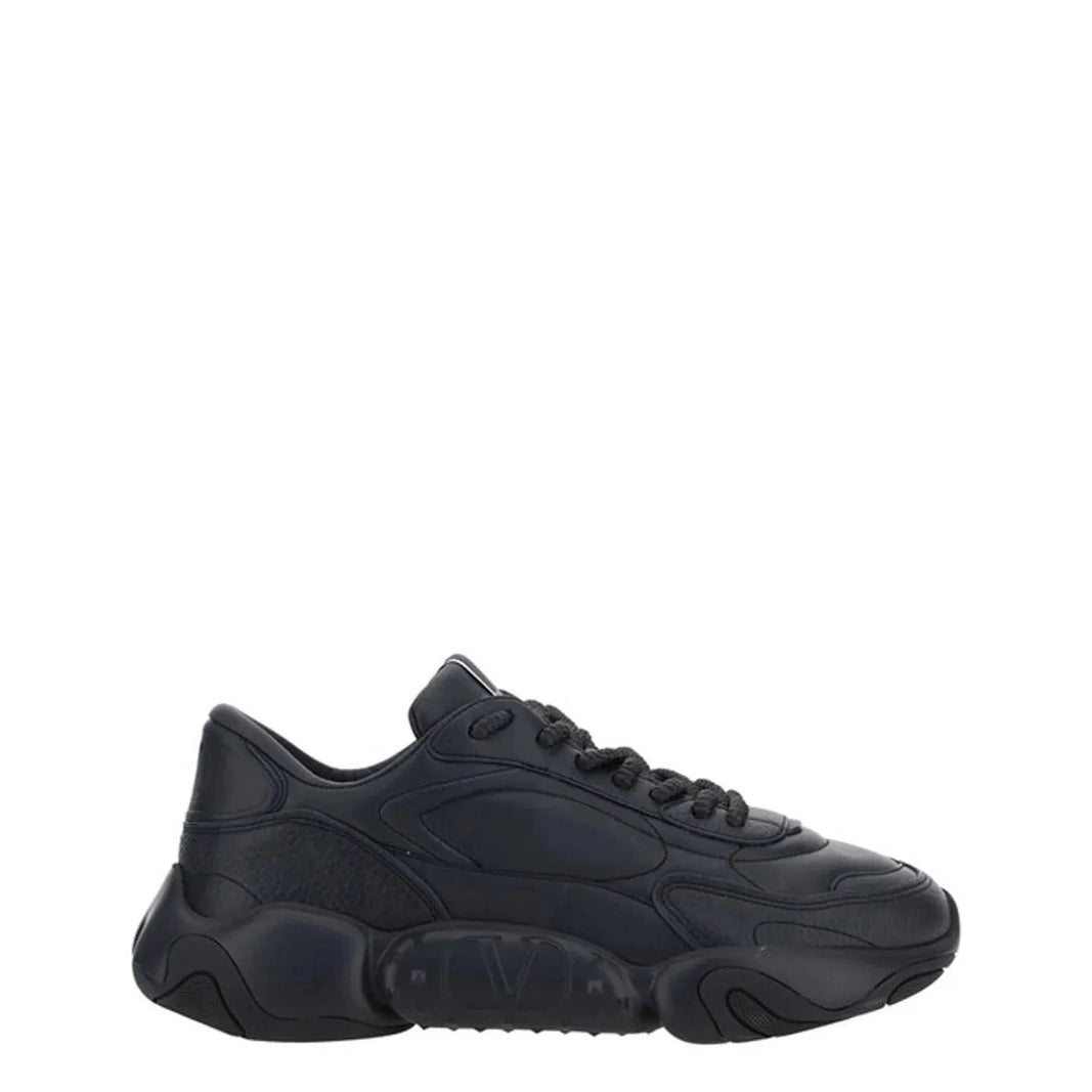 Valentino Garavani Black Calf Leather Garavani Sneakers
