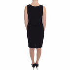 Roccobarocco Black Stretch Wiggle Pencil Sheath Bodycon Dress