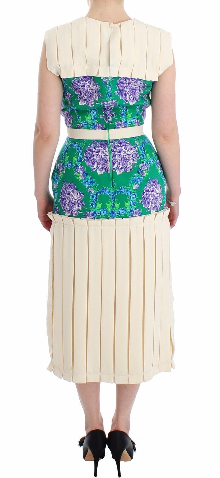 Caterina Gatta Multicolor Dress Gown Floral Sleeveless Gown Caterina Gatta