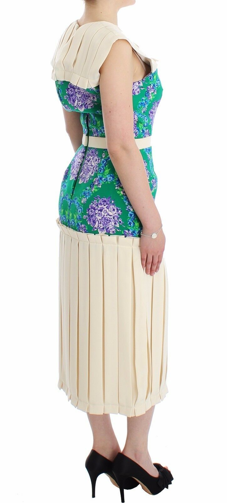 Caterina Gatta Multicolor Dress Gown Floral Sleeveless Gown Caterina Gatta