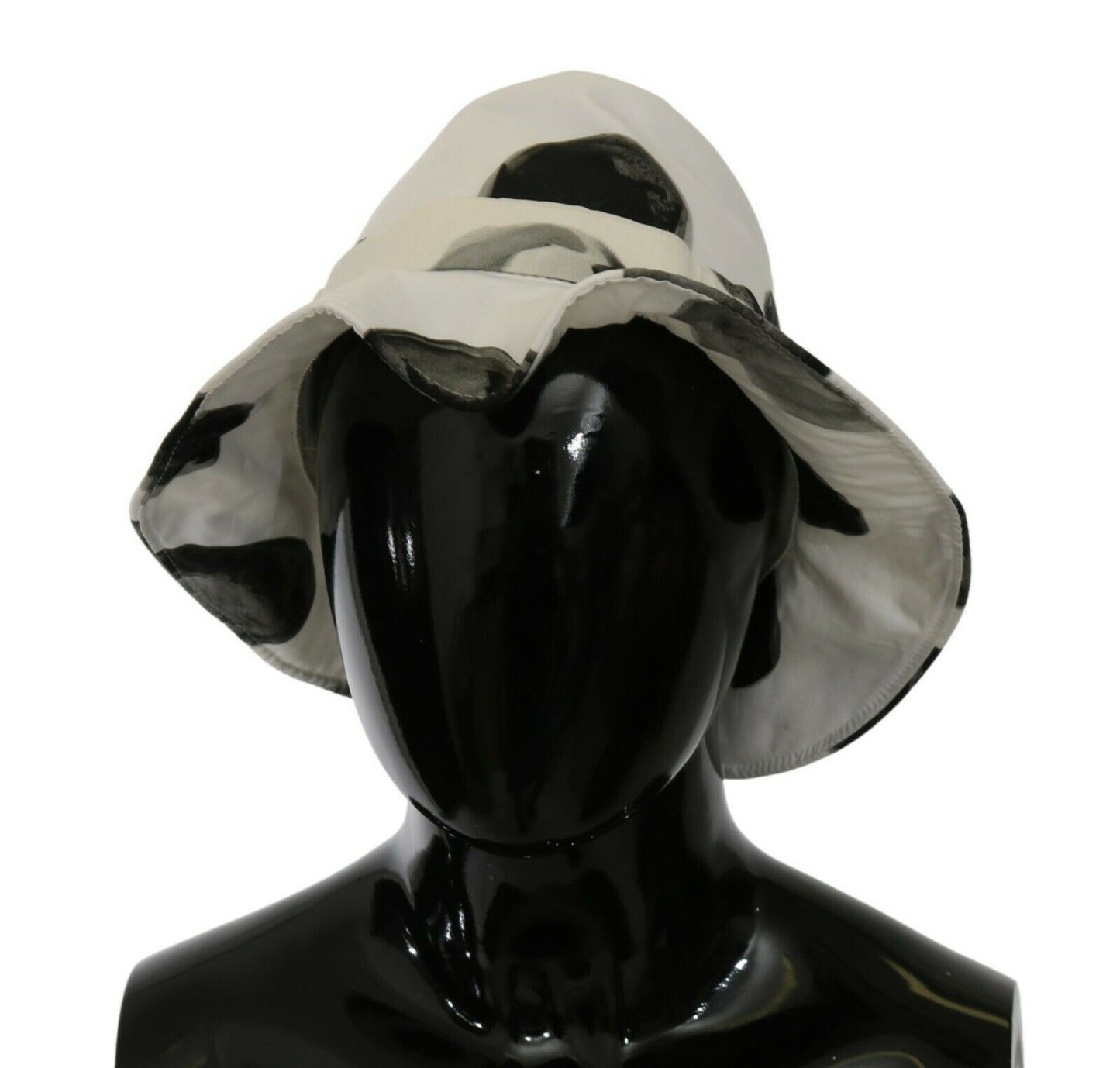 Dolce & Gabbana White Cotton Big Polka Dot Pattern Bucket Hat Dolce & Gabbana