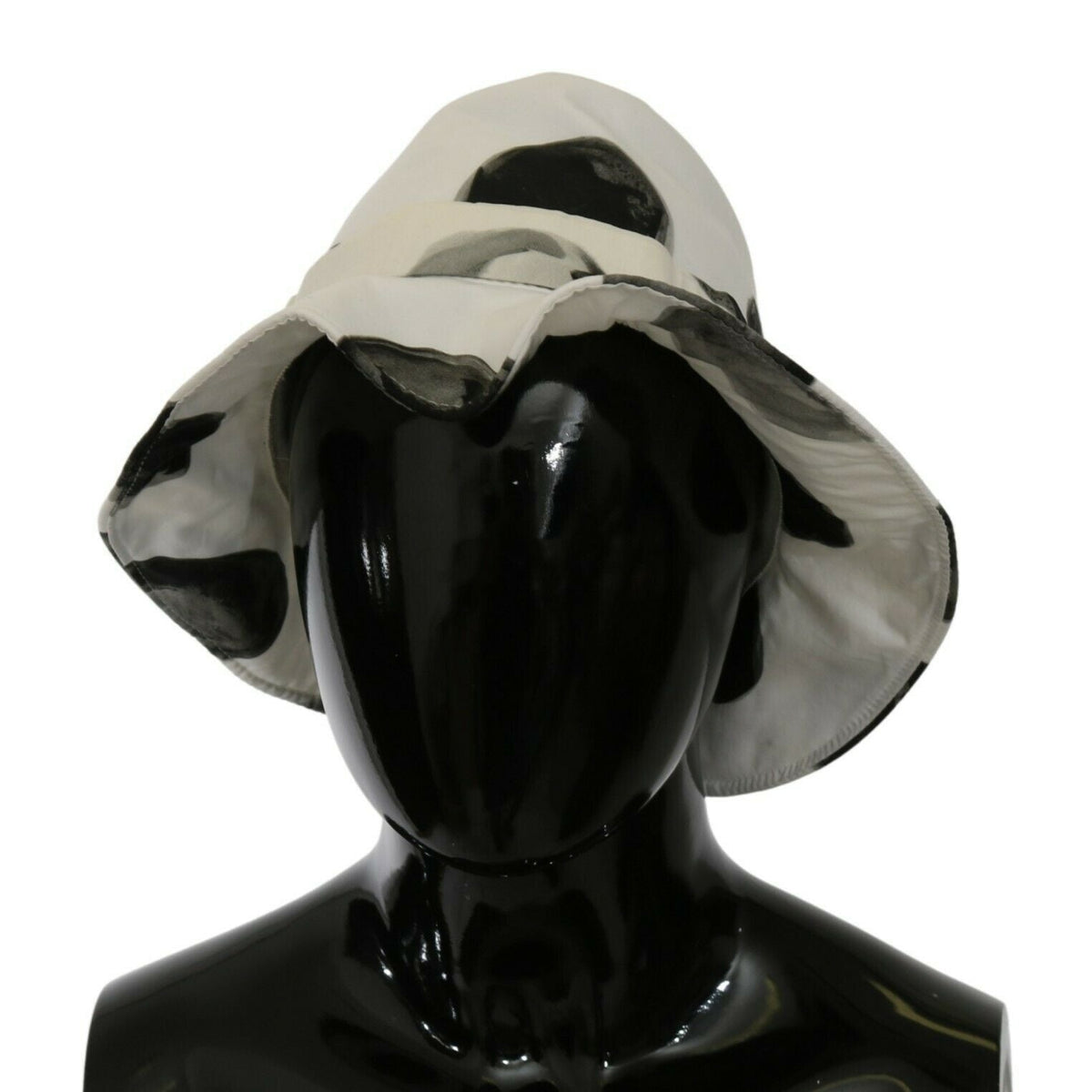 Dolce & Gabbana White Cotton Big Polka Dot Pattern Bucket Hat