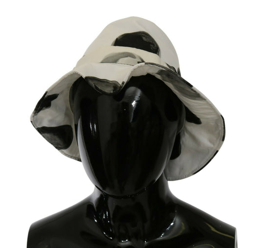 Dolce & Gabbana White Cotton Big Polka Dot Pattern Bucket Hat Dolce & Gabbana