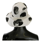 Dolce & Gabbana White Cotton Big Polka Dot Pattern Bucket Hat