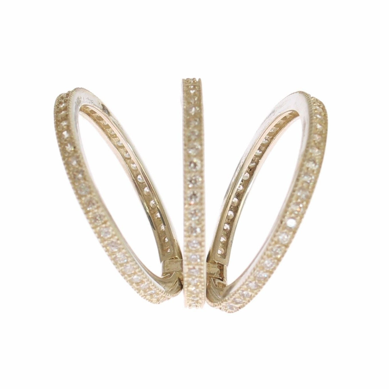 Nialaya Silver Womens Clear CZ 925 Sterling Ring Nialaya