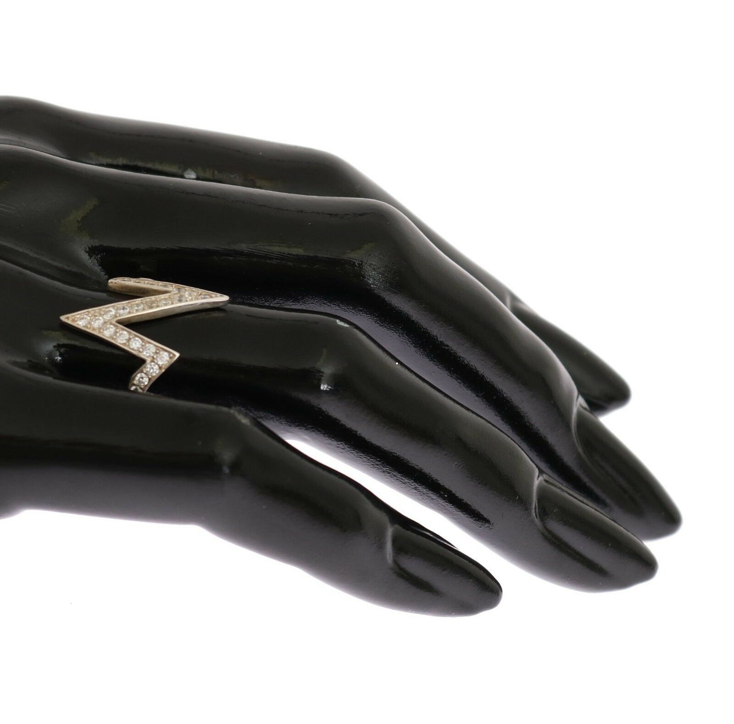 Nialaya Silver Authentic Womens Clear Ring Nialaya