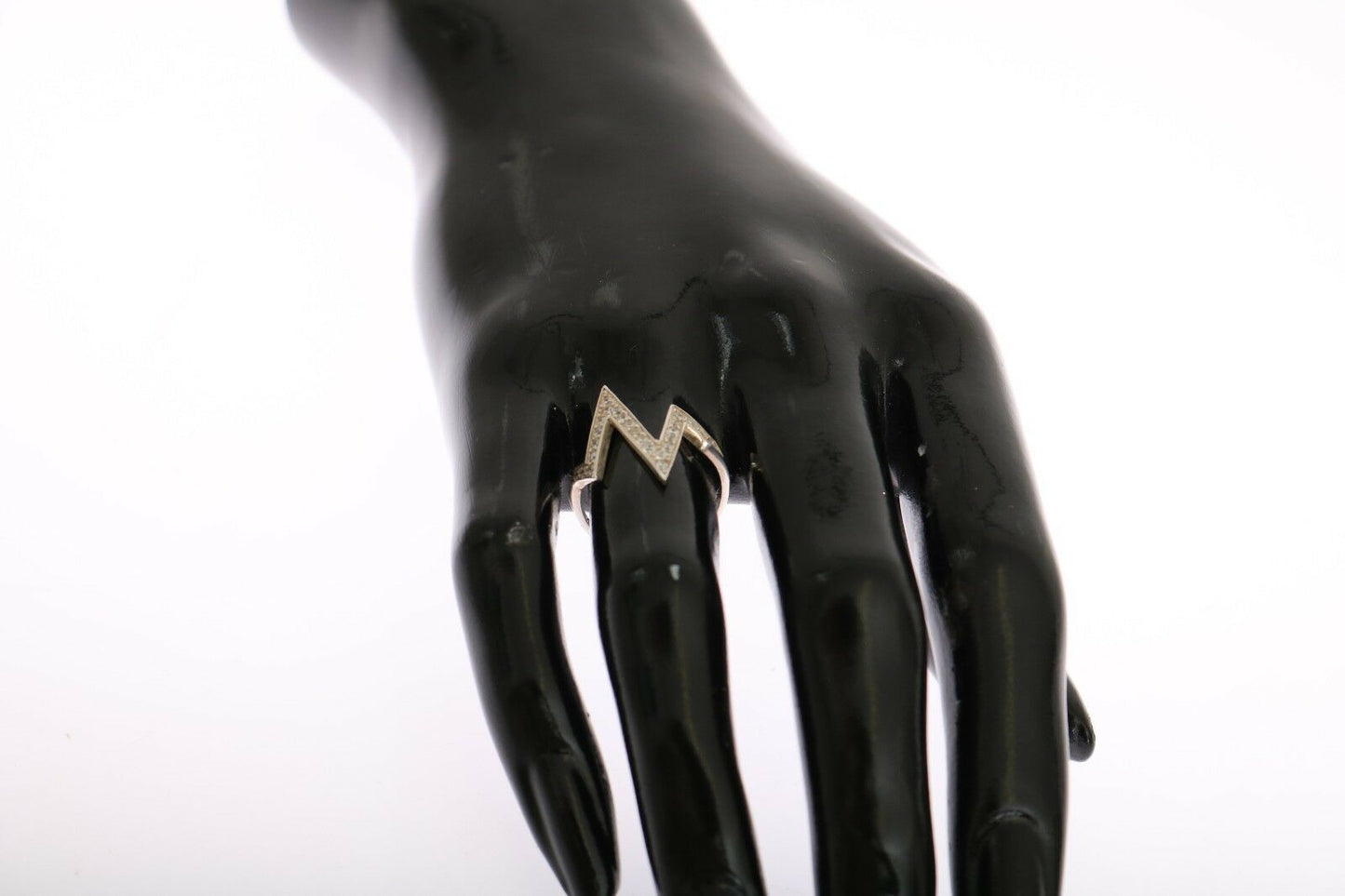 Nialaya Silver Authentic Womens Clear Ring Nialaya