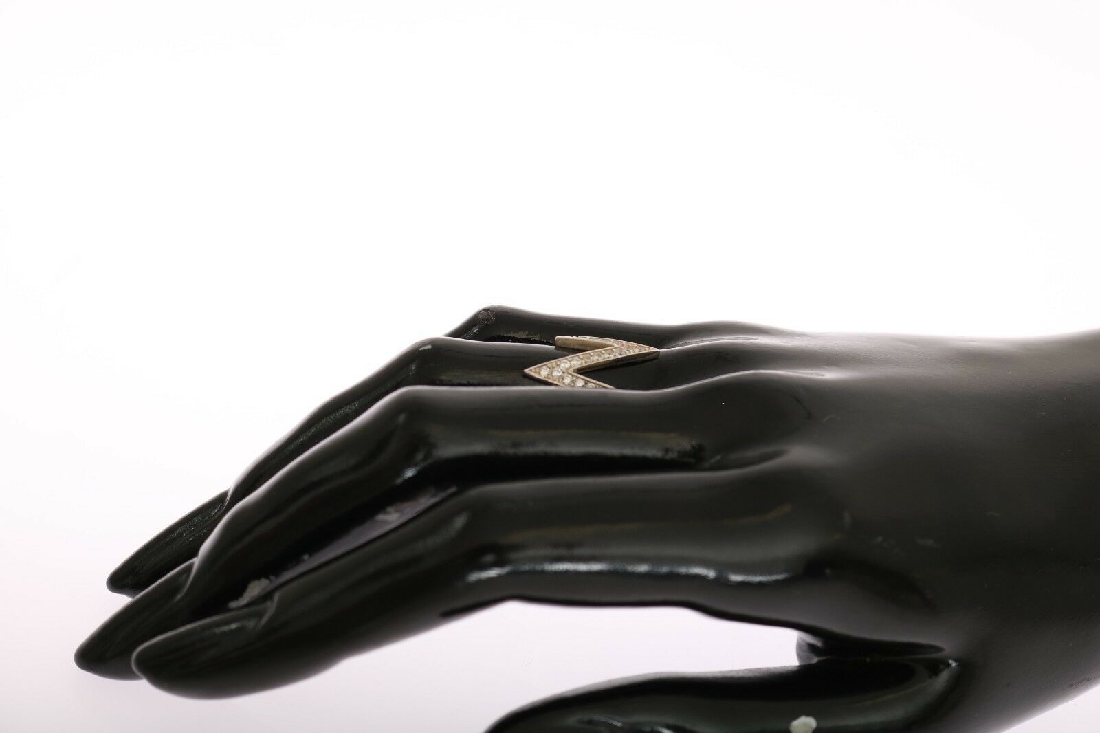 Nialaya Silver Authentic Womens Clear Ring Nialaya