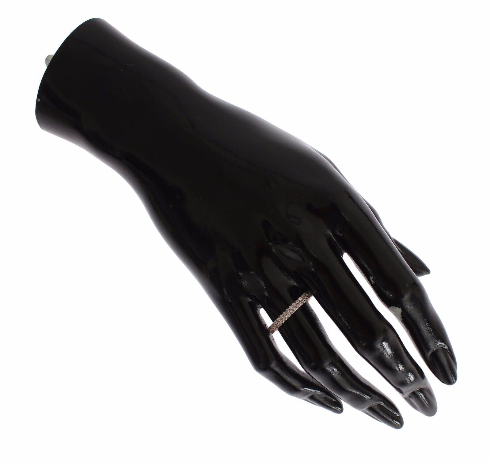 Nialaya Pink Gold 925 Silver Clear CZ Ring Nialaya