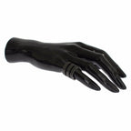 Nialaya Black CZ Rhodium 925 Silver Ring