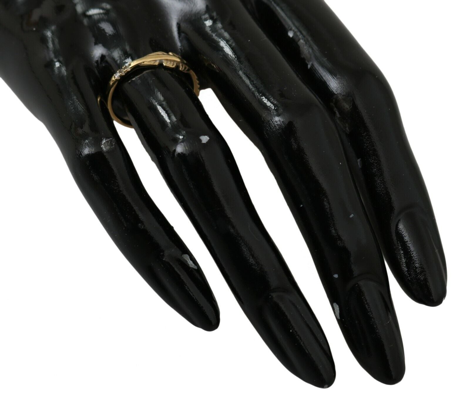 Nialaya Gold Feather Clear CZ 925 Silver Women Nialaya