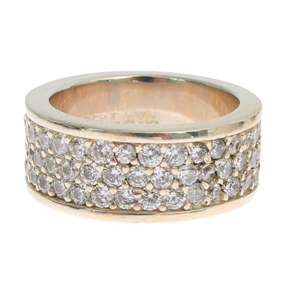 Nialaya Silver Womens CZ 925 Sterling Ring