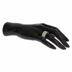 Nialaya Silver Womens CZ 925 Sterling Ring