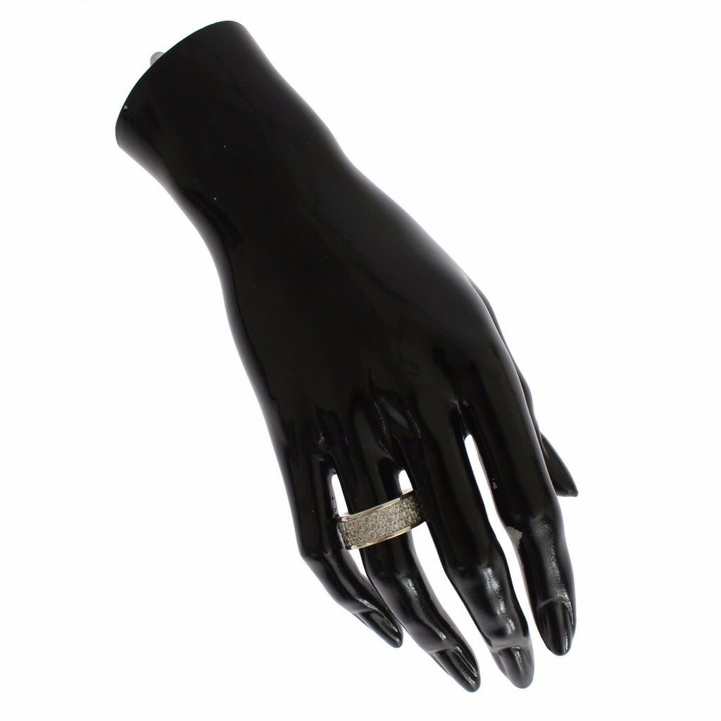 Nialaya Silver Womens CZ 925 Sterling Ring