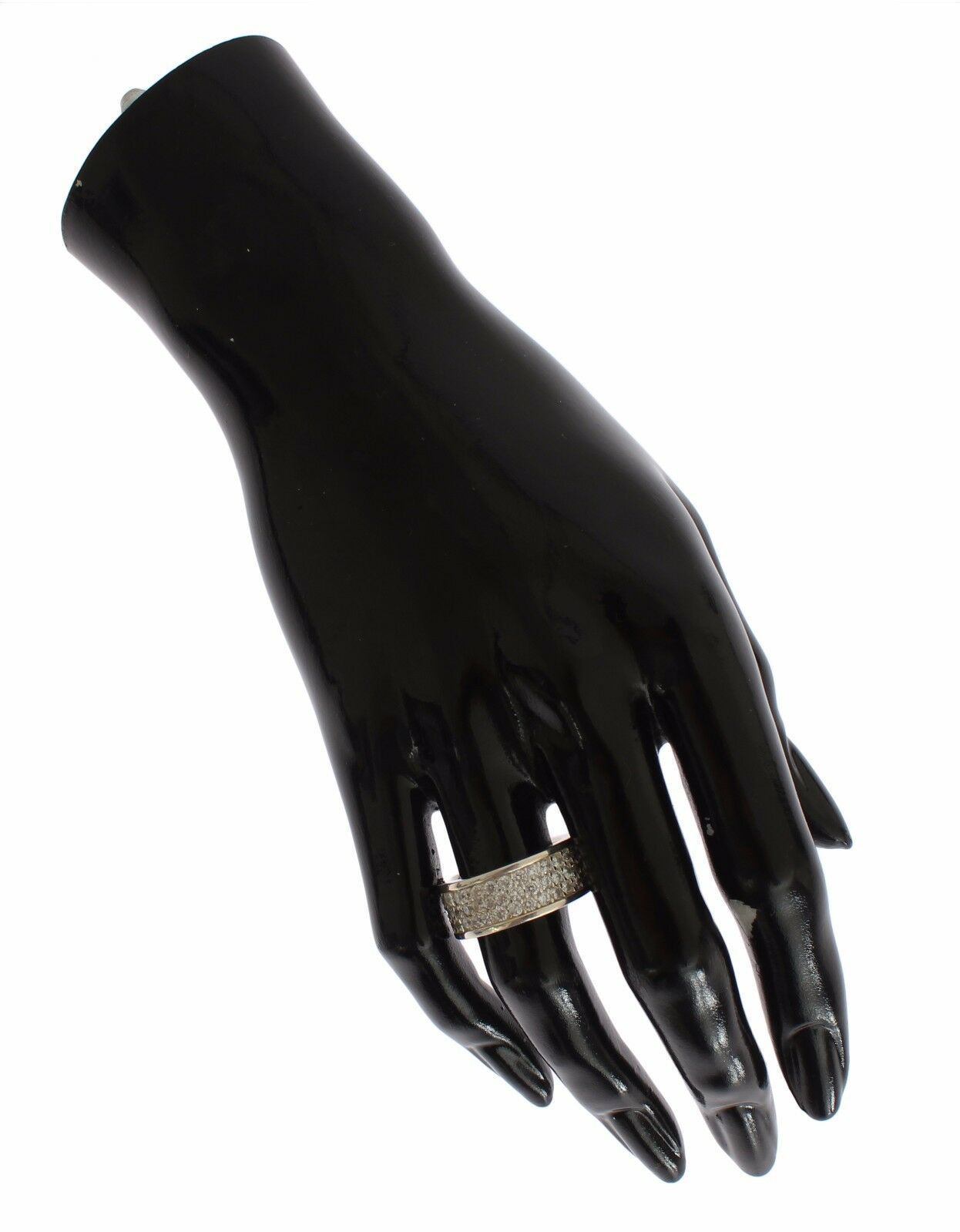 Nialaya Silver Womens CZ 925 Sterling Ring Nialaya