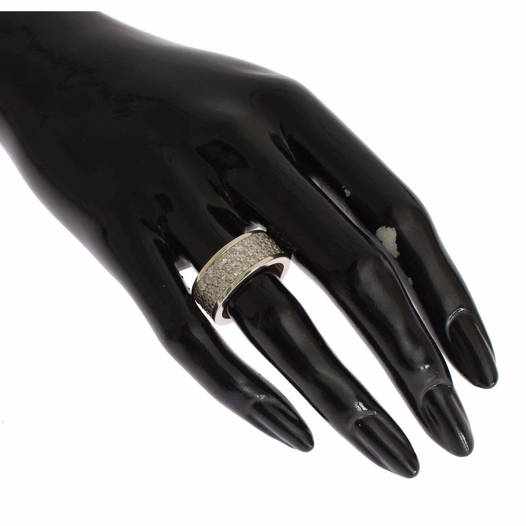 Nialaya Silver Womens CZ 925 Sterling Ring