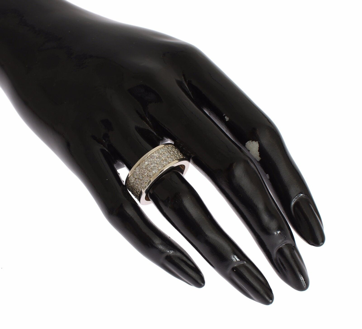 Nialaya Silver Womens CZ 925 Sterling Ring Nialaya