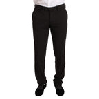 Domenico Tagliente Black Polyester Slim 2 Piece Set TAGLIENTE Suit