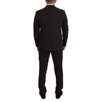 Domenico Tagliente Black Polyester Slim 2 Piece Set TAGLIENTE Suit