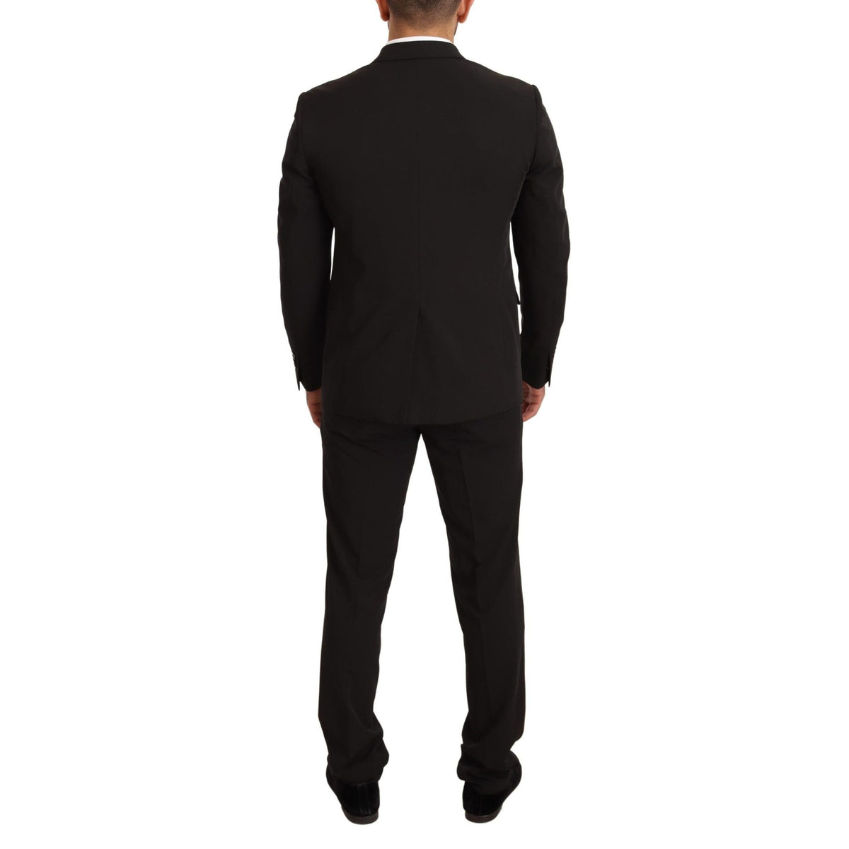 Domenico Tagliente Black Polyester Slim 2 Piece Set TAGLIENTE Suit