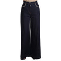 Dolce & Gabbana Dark Blue Crystal Embellished Flare Jeans