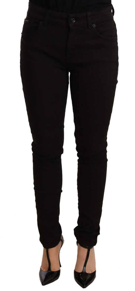 Dolce & Gabbana Black Slim Fit Denim Cotton Stretch Jeans Dolce & Gabbana