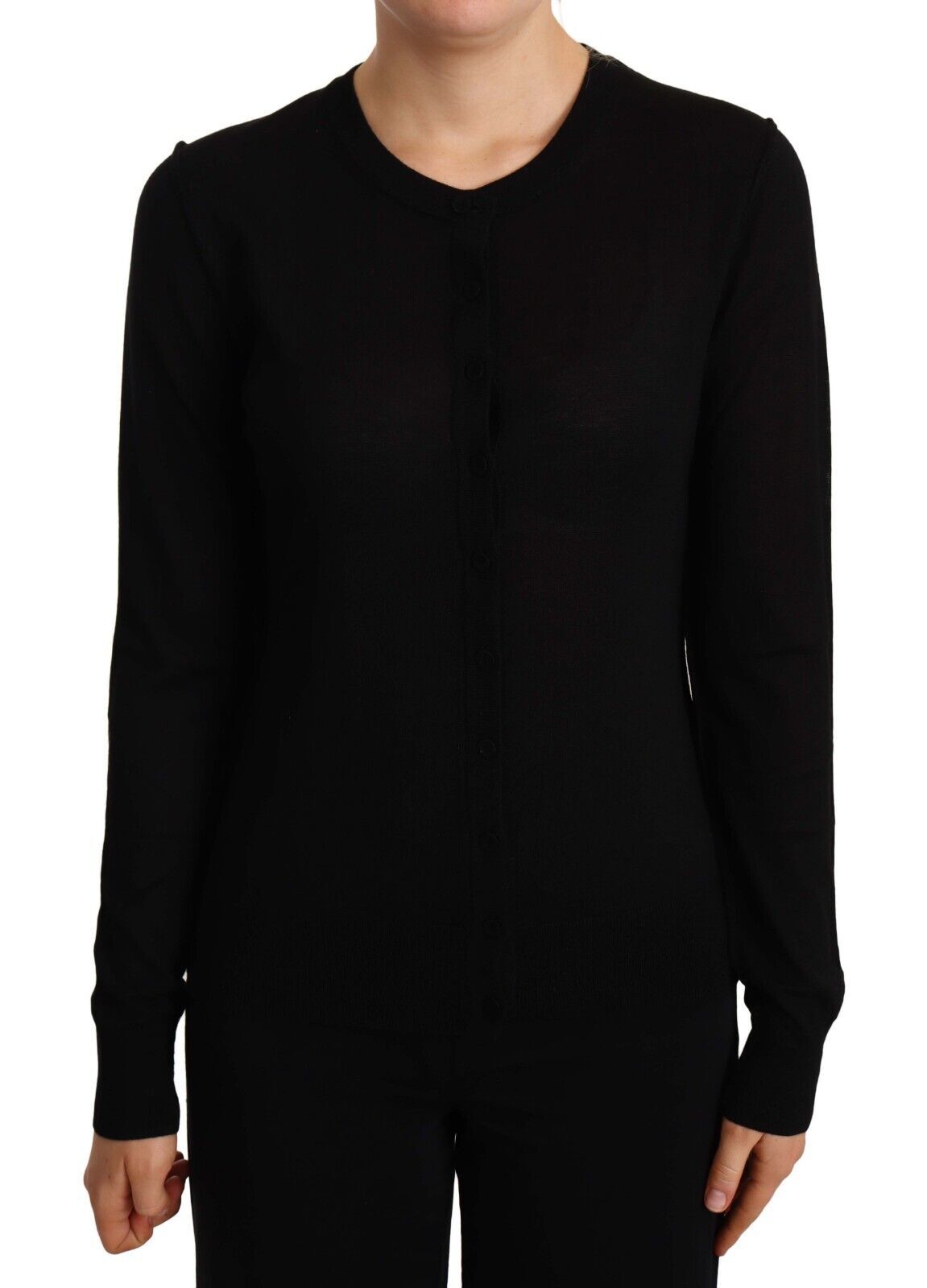 Dolce & Gabbana Black Crewneck Pullover STAFF Sweater Wool Dolce & Gabbana