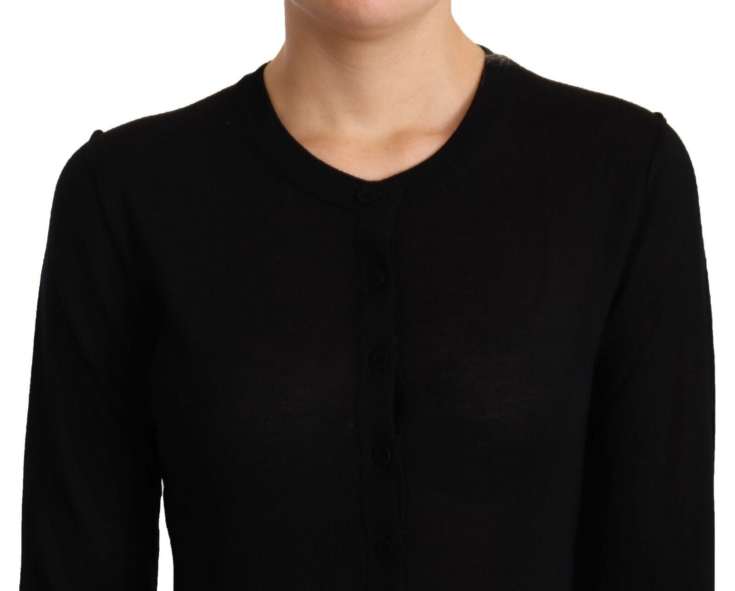 Dolce & Gabbana Black Crewneck Pullover STAFF Sweater Wool Dolce & Gabbana