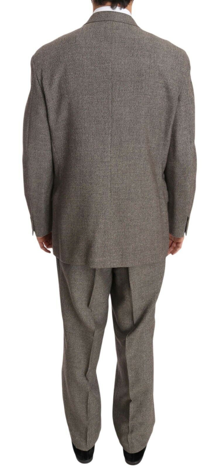 Fendi Brown Wool Regular Single Breasted Suit Fendi
