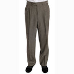 Fendi Brown Wool Regular Single Breasted Suit