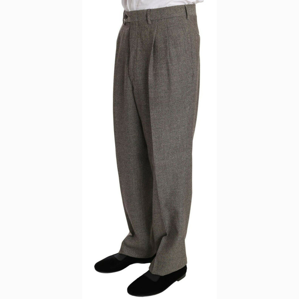 Fendi Brown Wool Regular Single Breasted Suit