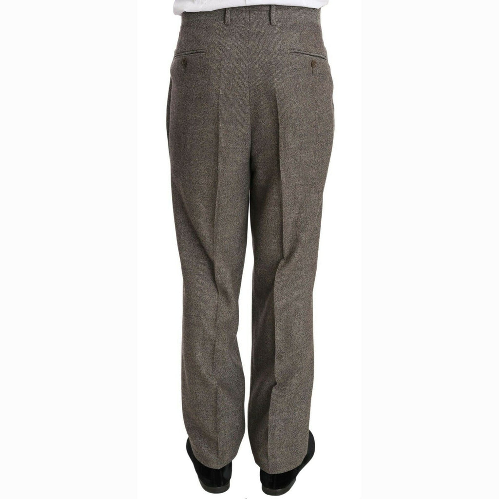 Fendi Brown Wool Regular Single Breasted Suit
