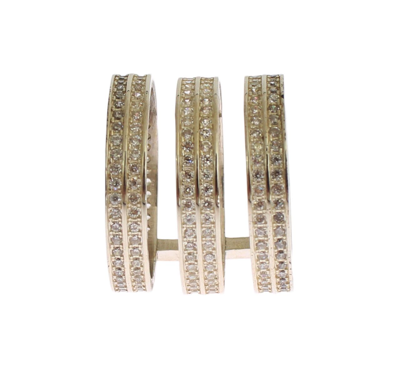 Nialaya Authentic Womens Clear CZ 925 Sterling Silver Ring Nialaya