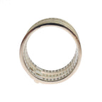 Nialaya Authentic Womens Clear CZ 925 Sterling Silver Ring