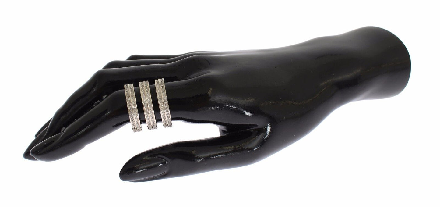 Nialaya Authentic Womens Clear CZ 925 Sterling Silver Ring Nialaya