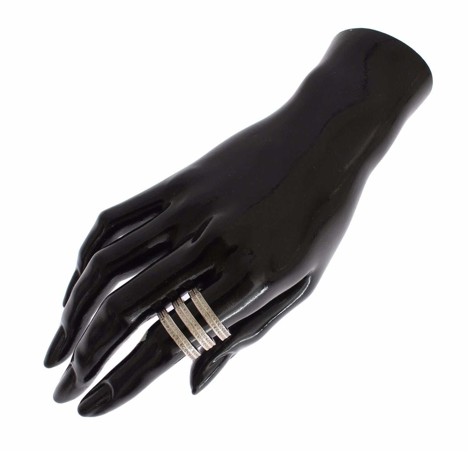 Nialaya Authentic Womens Clear CZ 925 Sterling Silver Ring Nialaya