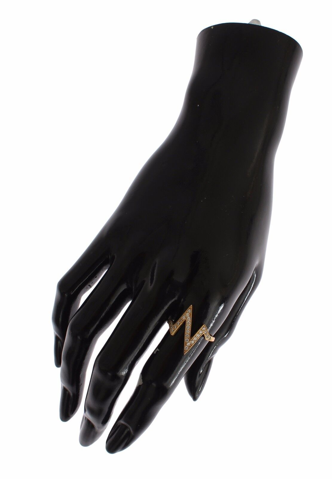 Nialaya Gold 925 Silver Womens Clear CZ 18K Ring Nialaya