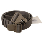 Costume National Gray Leather Silver Buckle Waist Belt