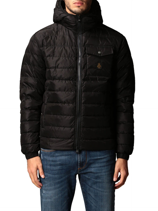 Refrigiwear Black Nylon Men Jacket Refrigiwear