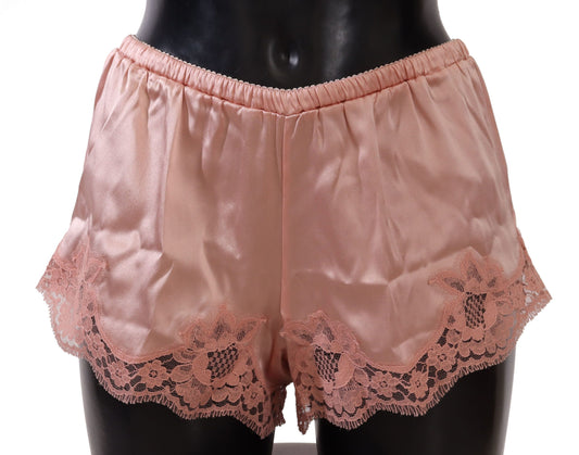 Dolce & Gabbana Pink Floral Lace Lingerie Underwear Dolce & Gabbana