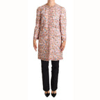 Dolce & Gabbana Multicolor Floral Print Silk Trench Coat Jacket