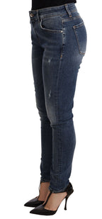 Dolce & Gabbana Blue Wash Skinny Denim Cotton Stretch Jeans