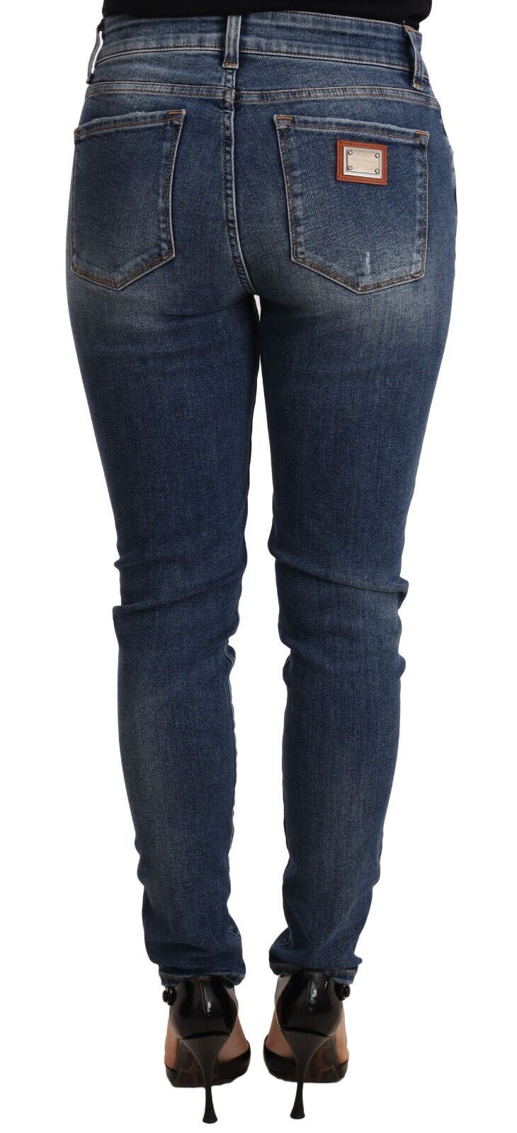 Dolce & Gabbana Blue Wash Skinny Denim Cotton Stretch Jeans Dolce & Gabbana