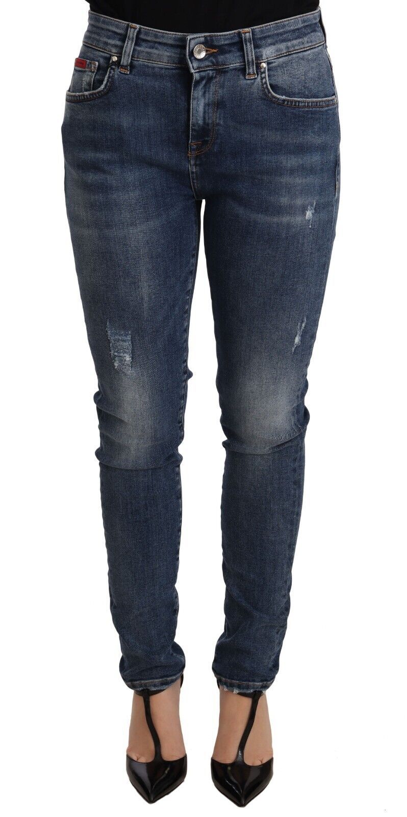 Dolce & Gabbana Blue Wash Skinny Denim Cotton Stretch Jeans Dolce & Gabbana