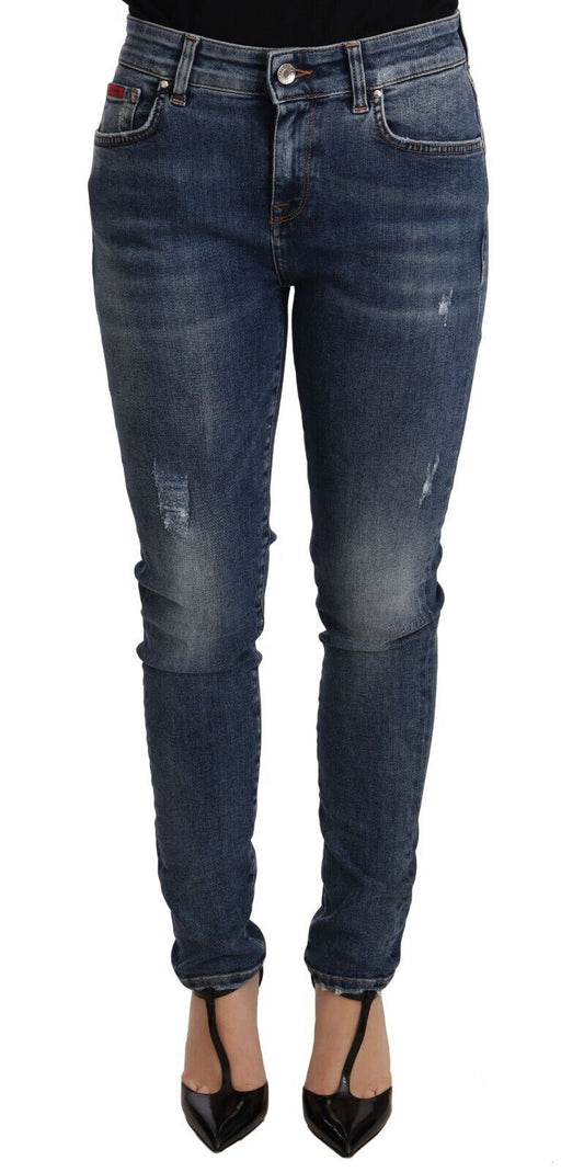 Dolce & Gabbana Blue Wash Skinny Denim Cotton Stretch Jeans Dolce & Gabbana
