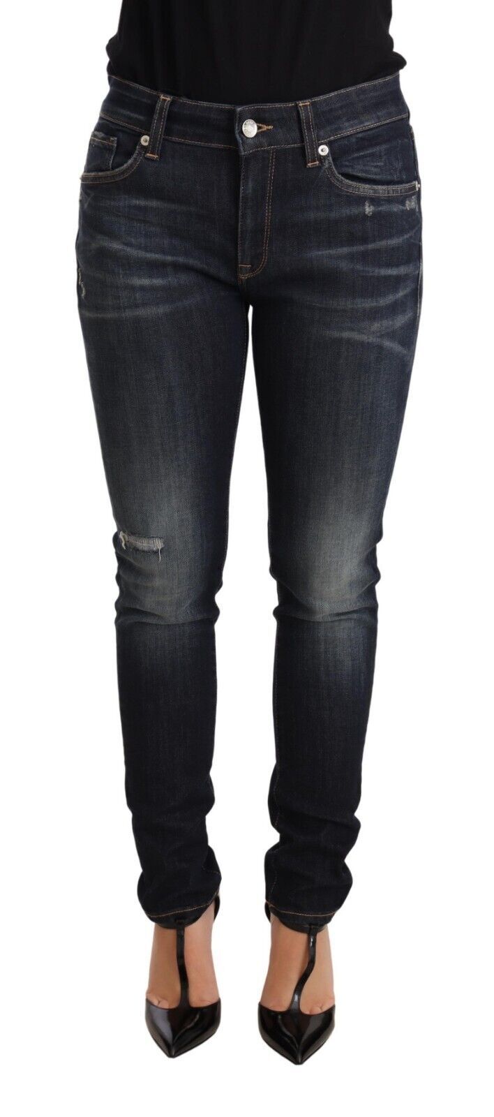 Dolce & Gabbana Blue Wash Slim Skinny Denim Cotton Stretch Jeans Dolce & Gabbana
