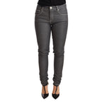 Acht Gray Low Waist Skinny Denim Trouser Jeans