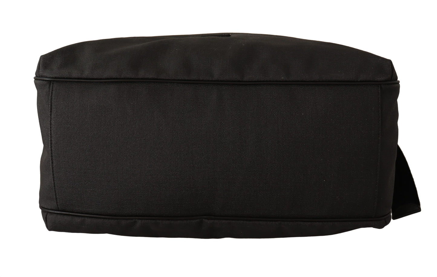 Dolce & Gabbana Black Denim Leather Shoulder Strap Messenger Bag Dolce & Gabbana