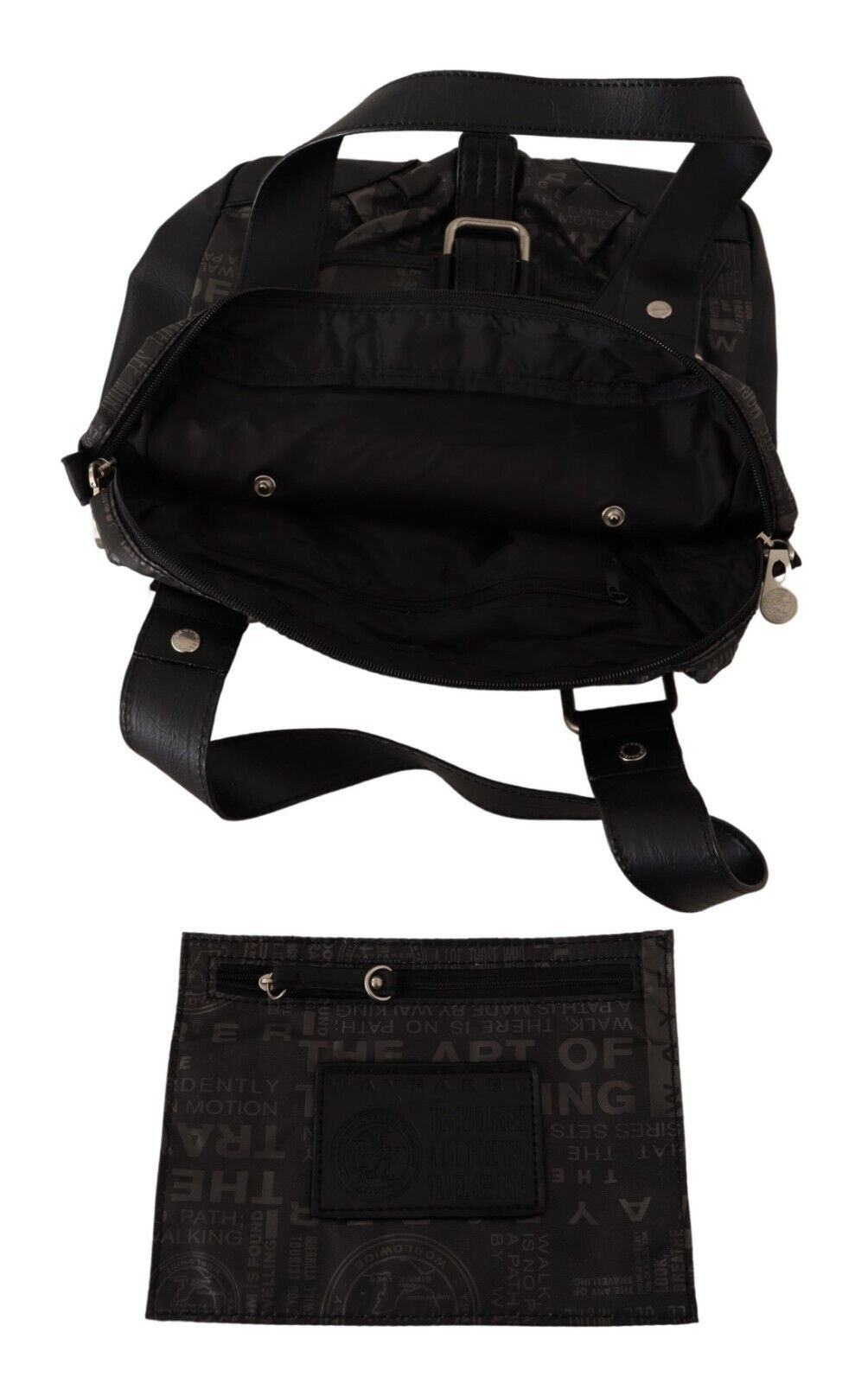 WAYFARER Black Printed Logo Shoulder Handbag Purse Bag WAYFARER