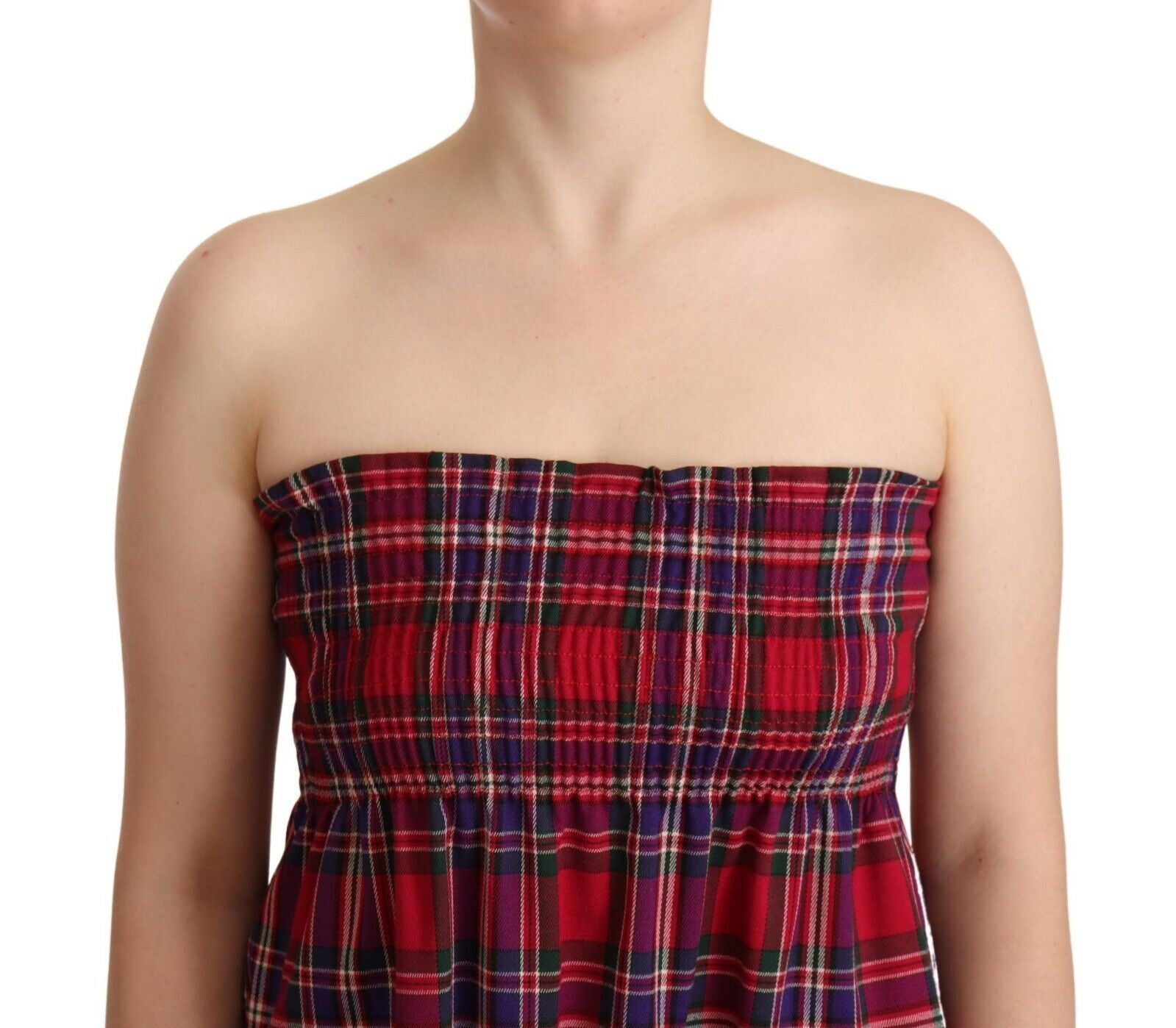 CAMPO DI FRAGOLE Multicolor Chekered Sleevelesss Tank Top CAMPO DI FRAGOLE